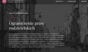 Ograniczenie praw rodzicielskich. Kancelaria Adwokacka Agnieszka Wawrzyńczak w Łodzi oferuje wsparcie w sprawach rodzinnych, dbając o dobro dziecka.