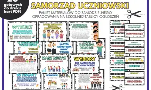 Materiały do samodzielnego opracowania na tablicy ogłoszeń: wybory do samorządu uczniowskiego, jego rola i znaczenie.