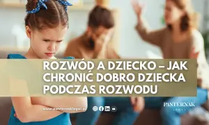 Smutna dziewczynka na pierwszym planie, rodzice w tle w konflikcie. Temat: rozwód a dzieci – jak chronić dobro dziecka.