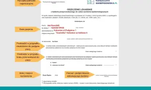 Orzeczenie lekarskie dla Jana Kowalskiego, kucharza, do celów sanitarno-epidemiologicznych. Brak przeciwwskazań do pracy.