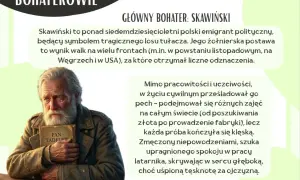 Siedemdziesięcioletni Skawiński, bohater "Latarnika", szuka spokoju w pracy latarnika, skrywając tęsknotę za ojczyzną.