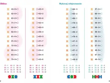 Sprawdzian dodawanie i odejmowanie w zakresie 100 klasa 2. Zadania z matematyki dla drugoklasistów.