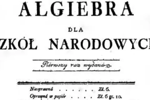 Algebra dla szkół narodowych" – podręcznik wydany przez Komisję Edukacji Narodowej.