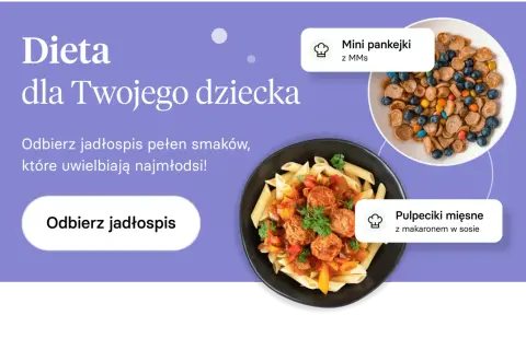 Przepisy na obiady w szkole: mini pankejki z MMs i pulpeciki mięsne z makaronem. Odbierz jadłospis pełen smaków dla dziecka.