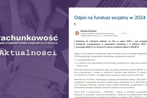 Odpis na zfśs 2024: przeciętne wynagrodzenie w gospodarce narodowej z II półrocza 2023 r. wynosi 6445,71 zł.