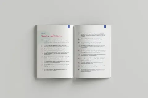 Rozdział 1. Godziny nadliczbowe. Lista pytań dotyczących czasu pracy i wynagrodzenia za nadgodziny.
