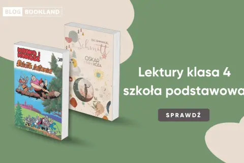 Książki "Kajko i Kokosz. Szkoła latania" oraz "Oskar i Pani Róża" to lektury obowiązkowe dla klasy 4.