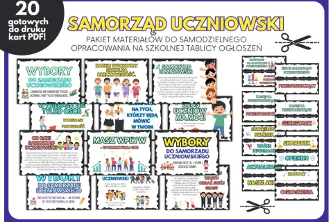 Materiały do samodzielnego opracowania na tablicy ogłoszeń: wybory do samorządu uczniowskiego, jego rola i znaczenie.