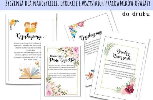 Szablony życzeń dla nauczycieli i dyrekcji. Jak napisać podziękowanie dla Pani Dyrektor i Nauczycieli, by wyrazić wdzięczność.
