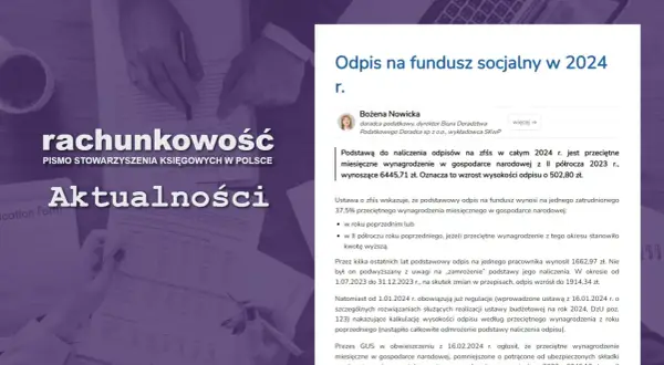 Odpis na zfśs 2024: przeciętne wynagrodzenie w gospodarce narodowej z II półrocza 2023 r. wynosi 6445,71 zł.
