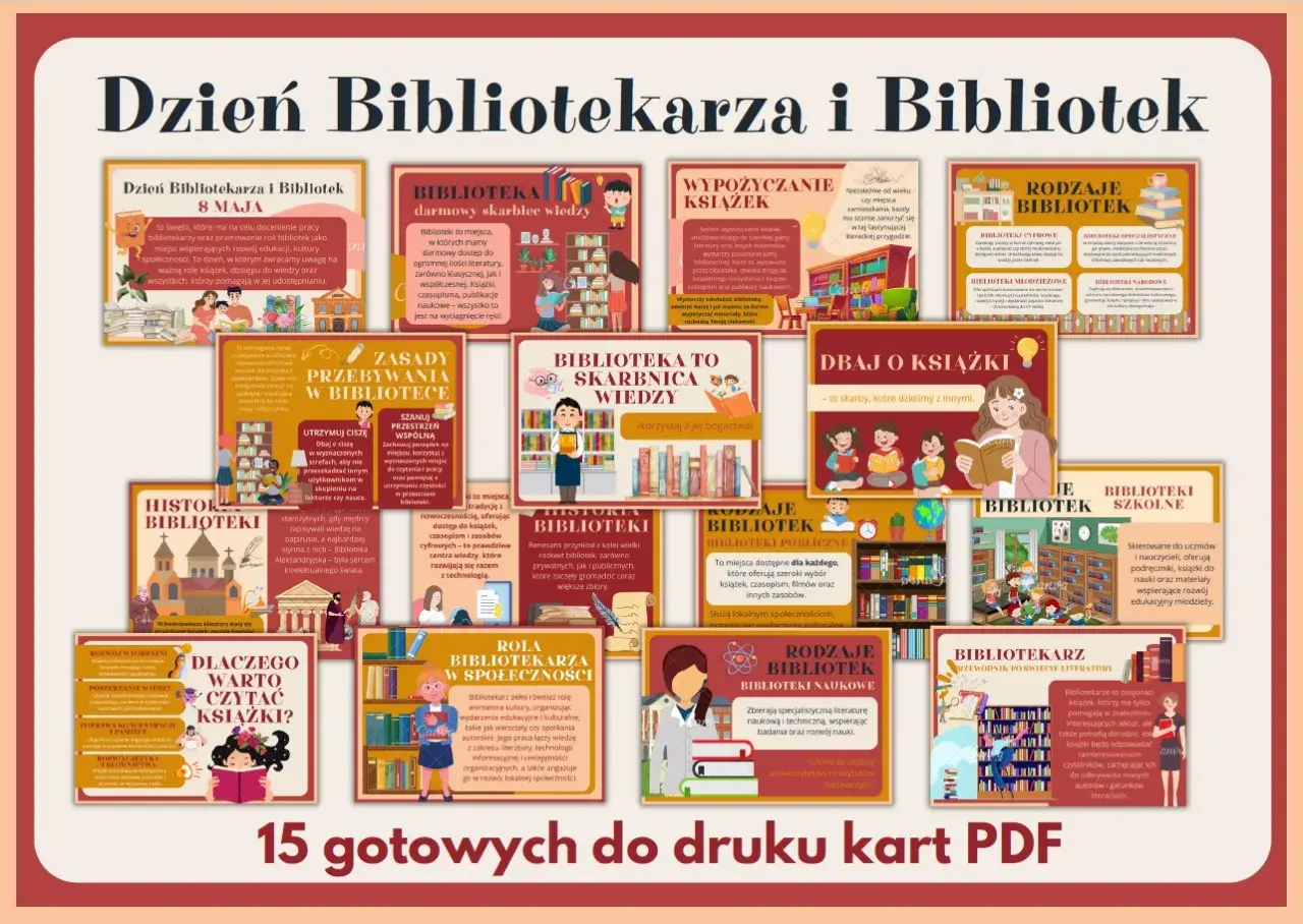 Z okazji dnia bibliotekarza i bibliotek, odkryj skarbnice wiedzy, zasady korzystania z bibliotek i rolę bibliotekarza.