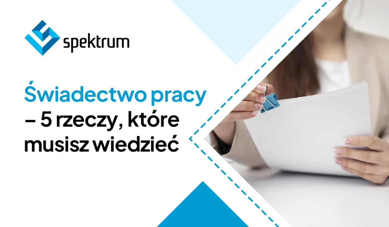 Świadectwo pracy – 5 rzeczy, które musisz wiedzieć. Dłonie trzymają dokumenty.