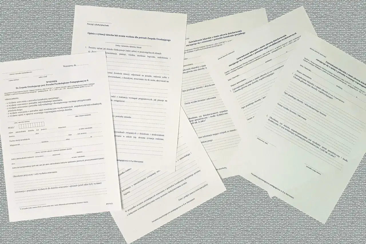 dokumenty do poradni psychologiczno pedagogicznej