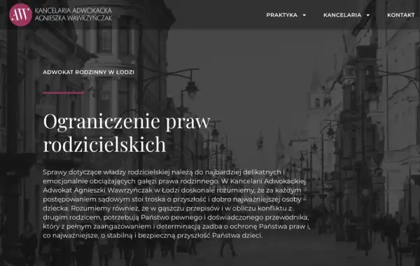 Ograniczenie praw rodzicielskich. Kancelaria Adwokacka Agnieszka Wawrzyńczak w Łodzi oferuje wsparcie w sprawach rodzinnych, dbając o dobro dziecka.