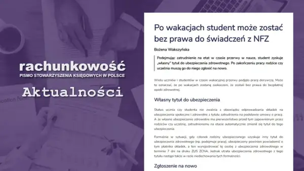 Cosinus: Status ucznia? Zyskaj ZUS i zniżki! Poznaj warunki